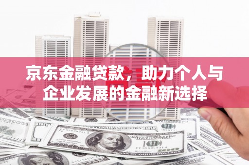 当阳京东金融贷款，助力个人与企业发展的金融新选择