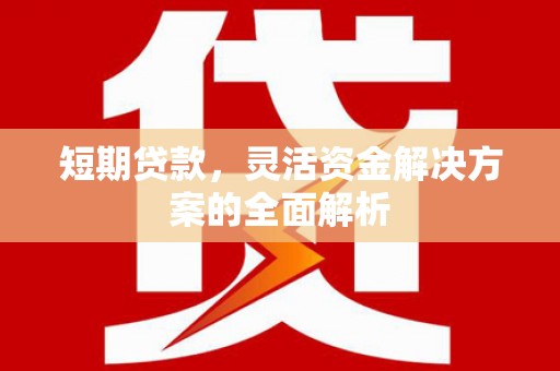 当阳短期贷款，灵活资金解决方案的全面解析