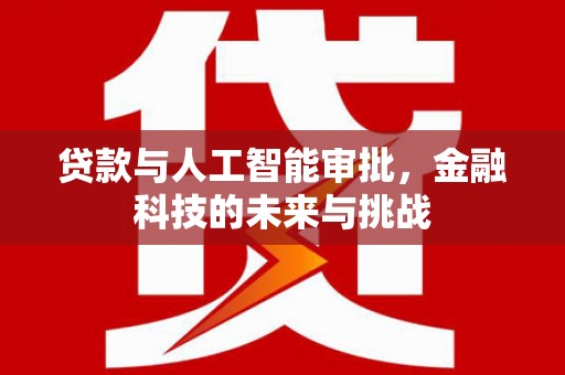 当阳贷款与人工智能审批，金融科技的未来与挑战