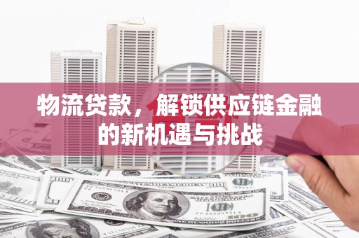 当阳物流贷款，解锁供应链金融的新机遇与挑战