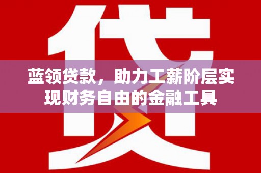 当阳蓝领贷款，助力工薪阶层实现财务自由的金融工具
