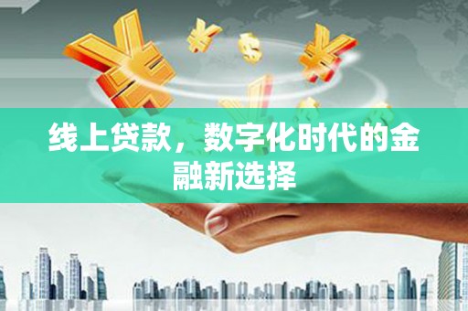 当阳线上贷款，数字化时代的金融新选择