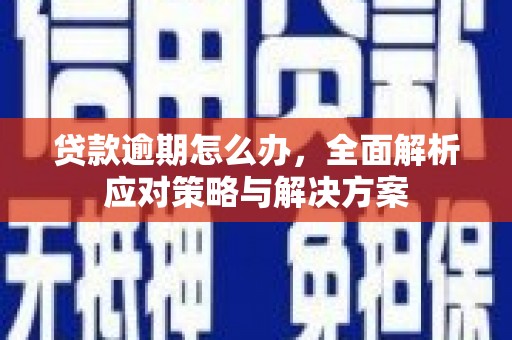 当阳贷款逾期怎么办，全面解析应对策略与解决方案