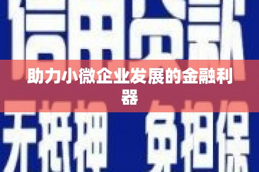 当阳助力小微企业发展的金融利器