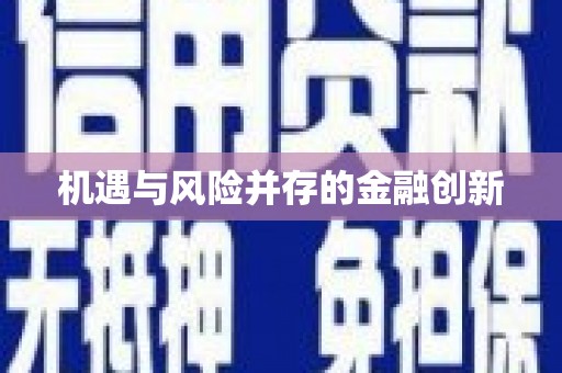 当阳机遇与风险并存的金融创新