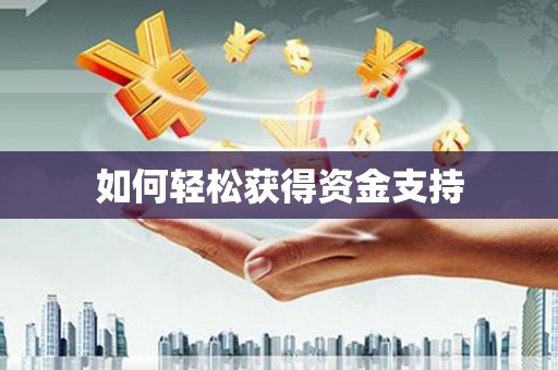 当阳如何轻松获得资金支持